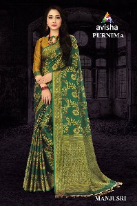 avisha-purnima-party-wear-handloom-cotton-silk-saree-with-digital-printed